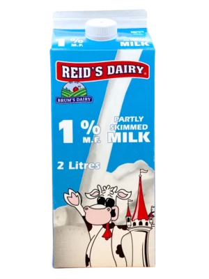 1% Partly Skimmed Milk (2 Litres)