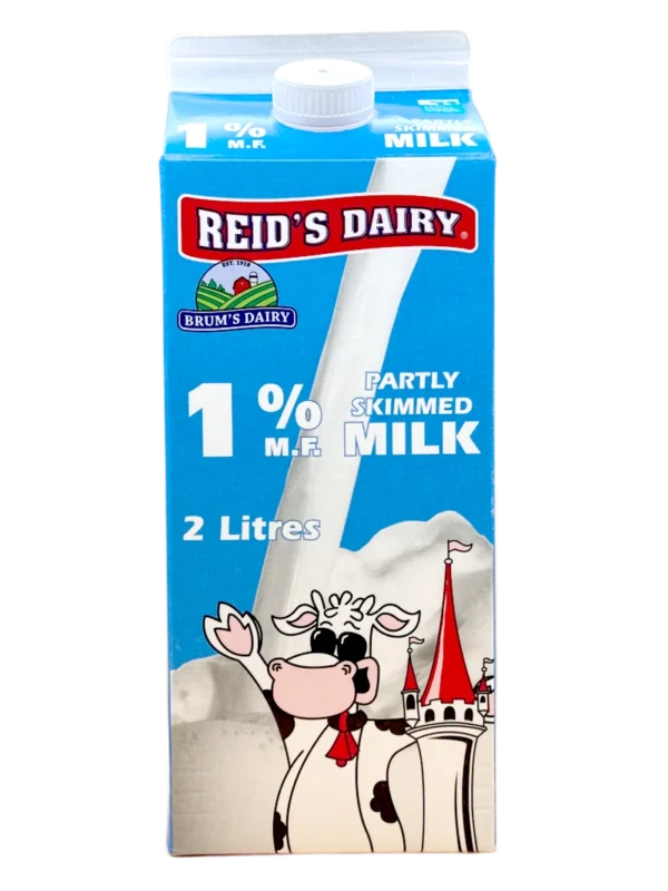 1% Partly Skimmed Milk (2 Litres)